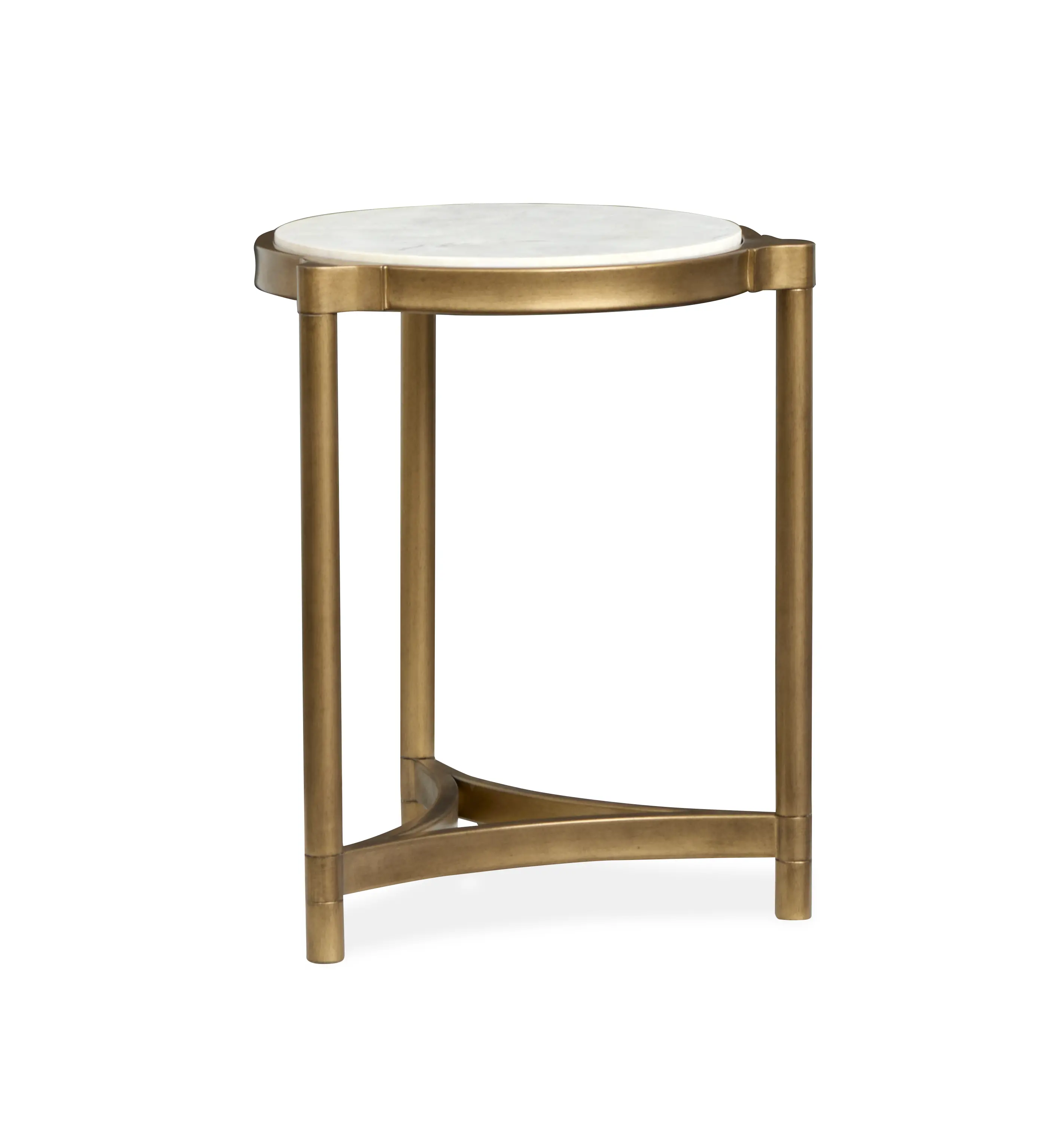 Cassidy Stone and Brass Accent Table-2