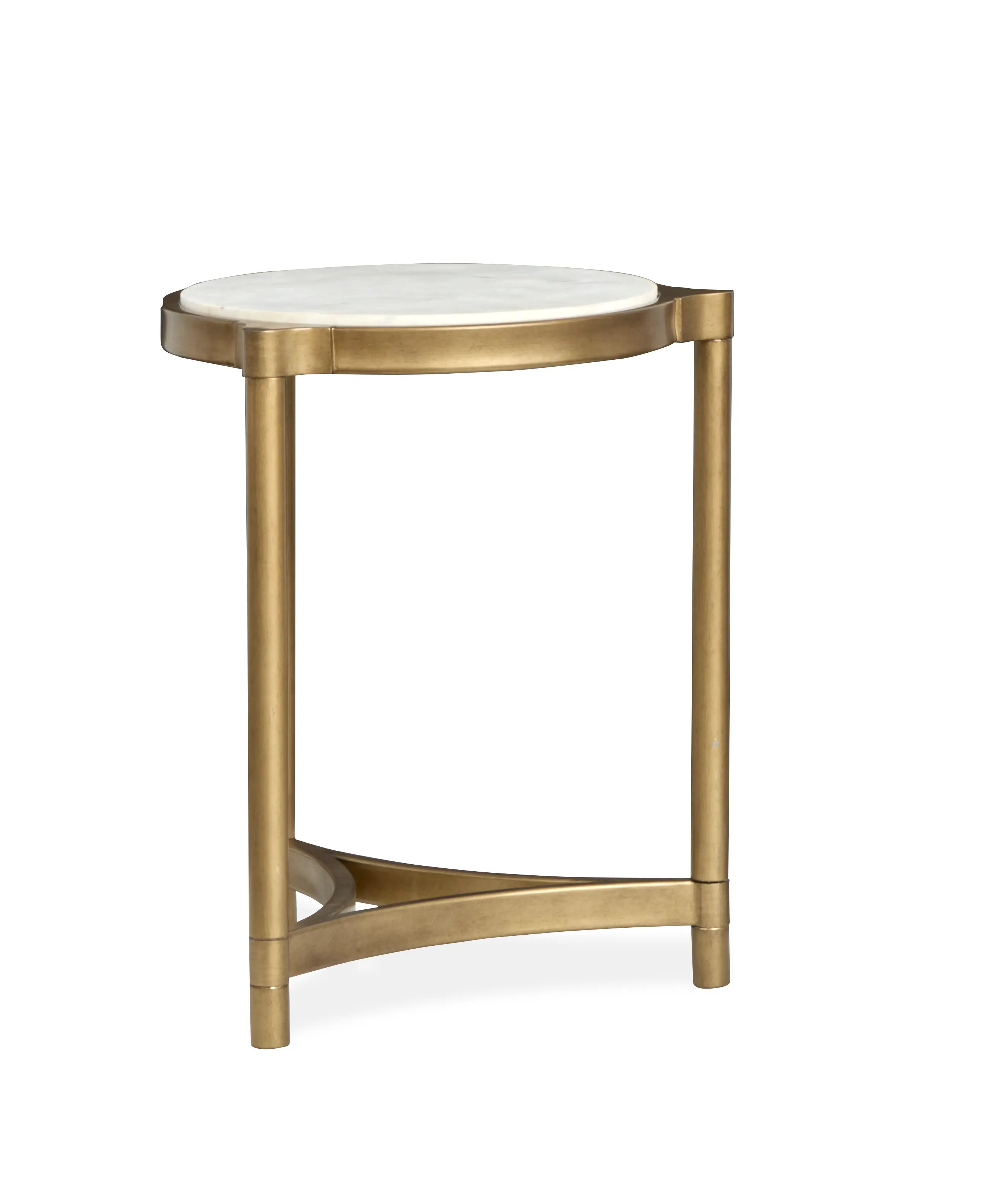Cassidy Stone and Brass Accent Table-6