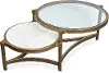 Cassidy Glass and Stone Coffee Table