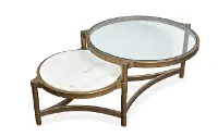 Cassidy Glass and Stone Coffee Table
