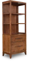 KIT/936-FILEBKCSE Shaker Lakes Brown File Bookcase
