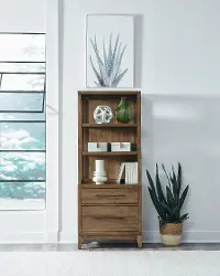 KIT/936-FILEBKCSE Shaker Lakes Brown File Bookcase