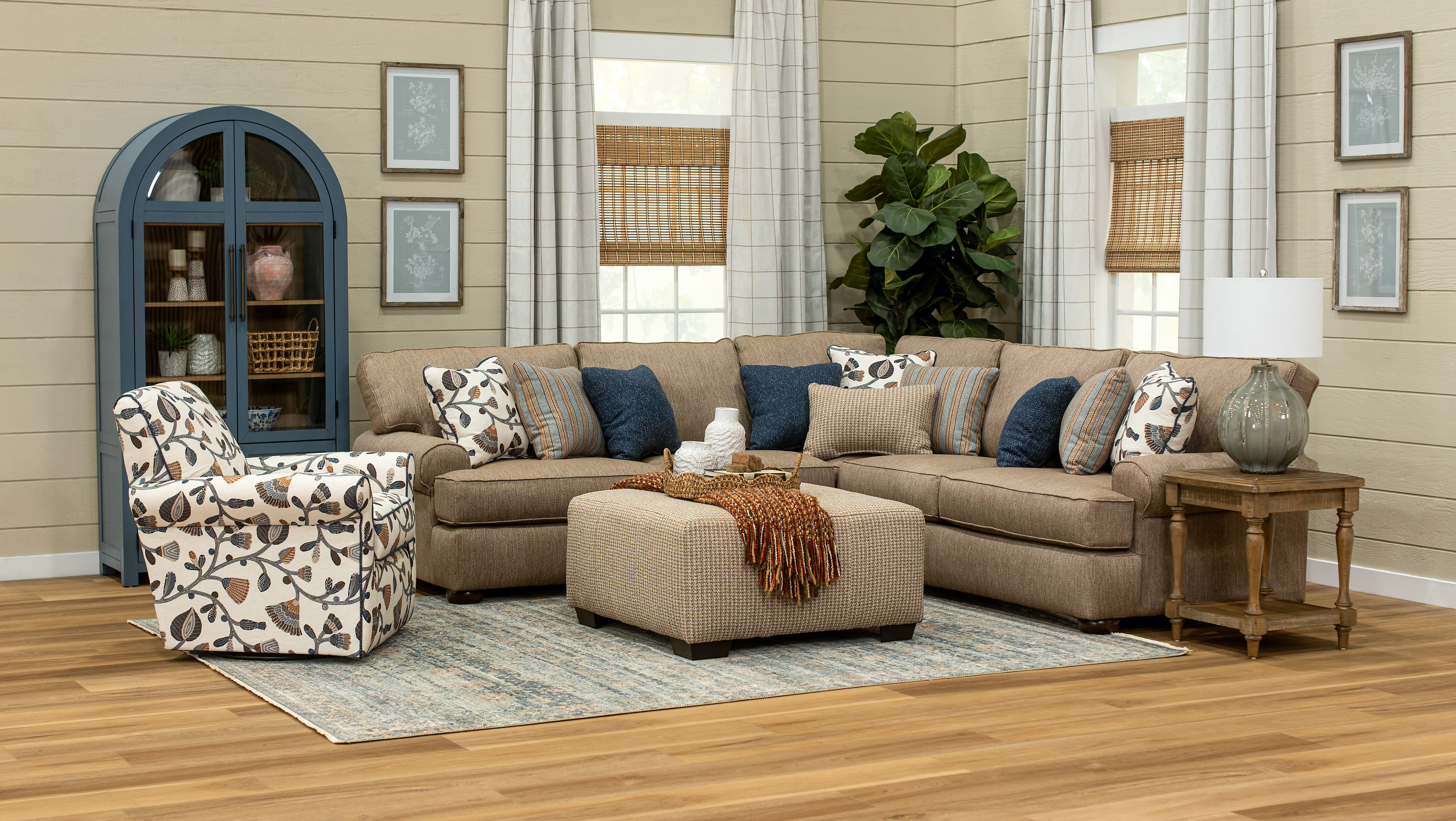 Fondren Tan 2 Piece Sectional-2