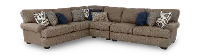 Fondren Tan 3 Piece Sectional