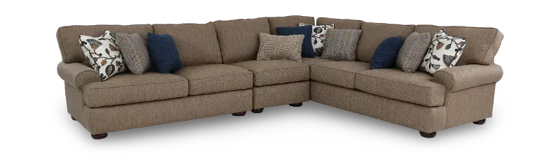 Fondren Tan 3 Piece Sectional