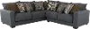 Pinnacle Gray 2 Piece Sectional