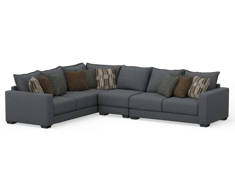 Pinnacle Gray 3 Piece Sectional