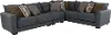 Pinnacle Gray 3 Piece Sectional