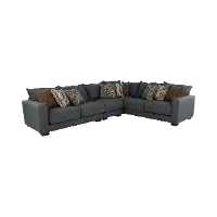 Pinnacle Gray 3 Piece Sectional