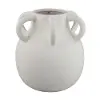 White Vase with Small Handles