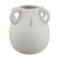 White Vase with Small Handles