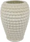 Ceramic Off White Bubbled Vase