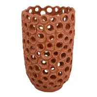 12.6  Deep Orange Vase