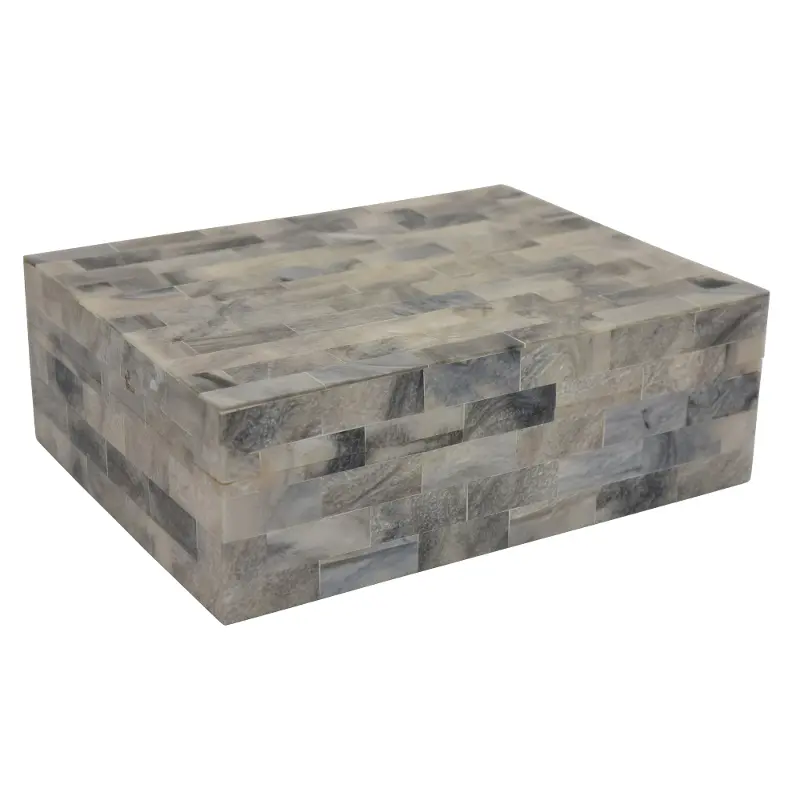 Decorative Gray Wood Box