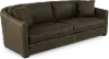 Adele Napa Iron Dark Brown Leather Sofa