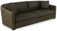 Adele Napa Iron Dark Brown Leather Sofa