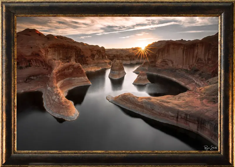Reflection Canyon Framed Canvas