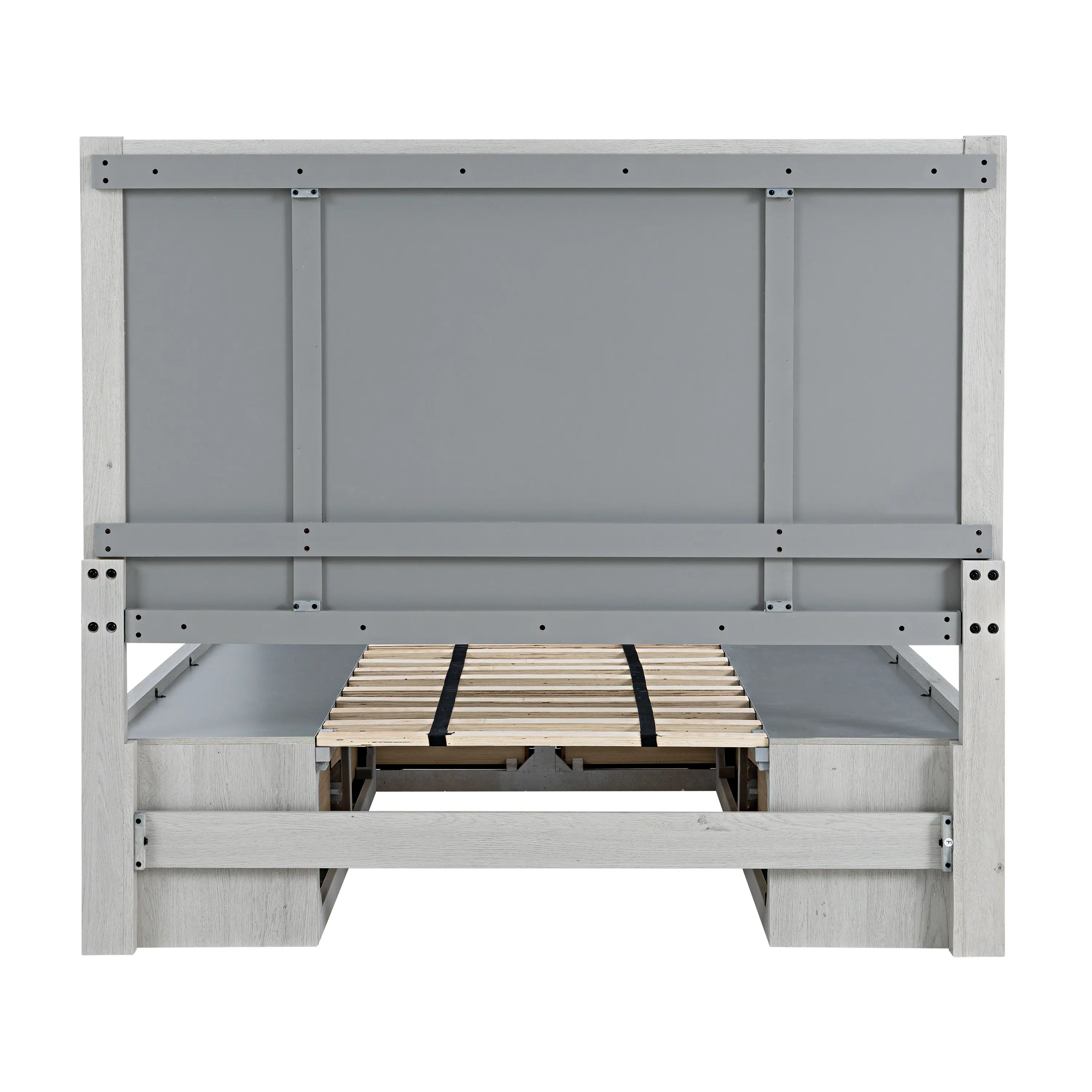 Bridget Whitewash King Storage Bed-10