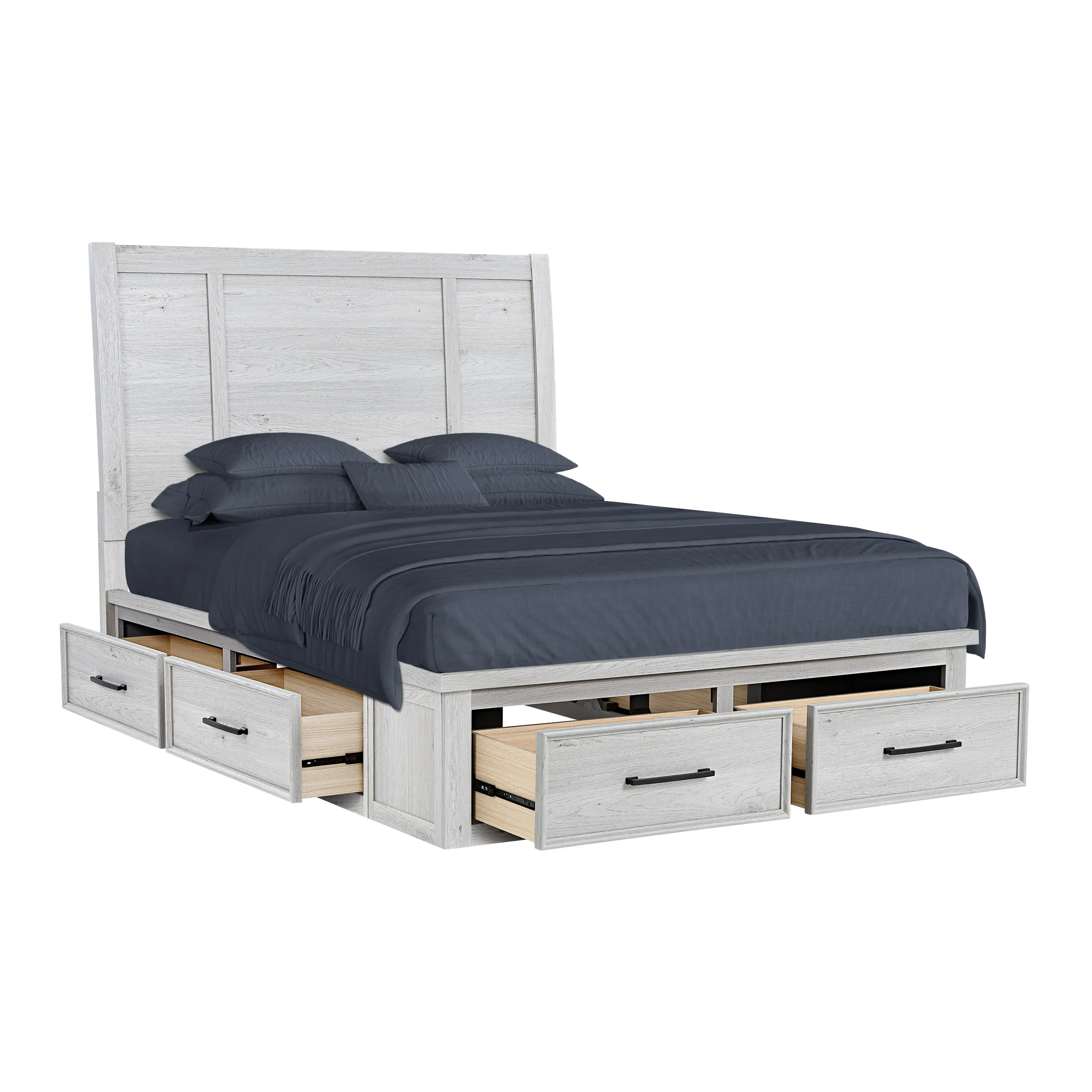 Bridget Whitewash King Storage Bed-4