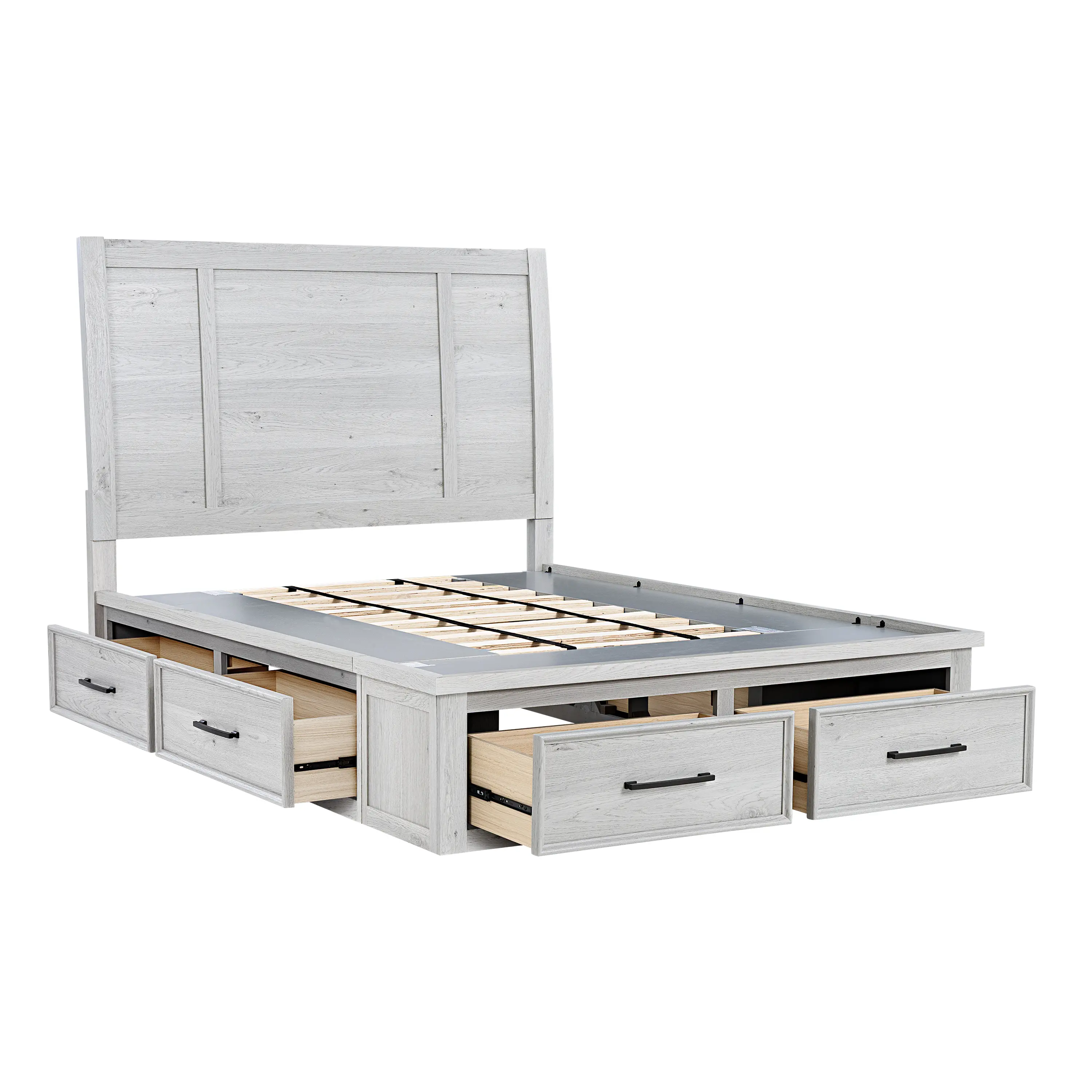 Bridget Whitewash King Storage Bed-7