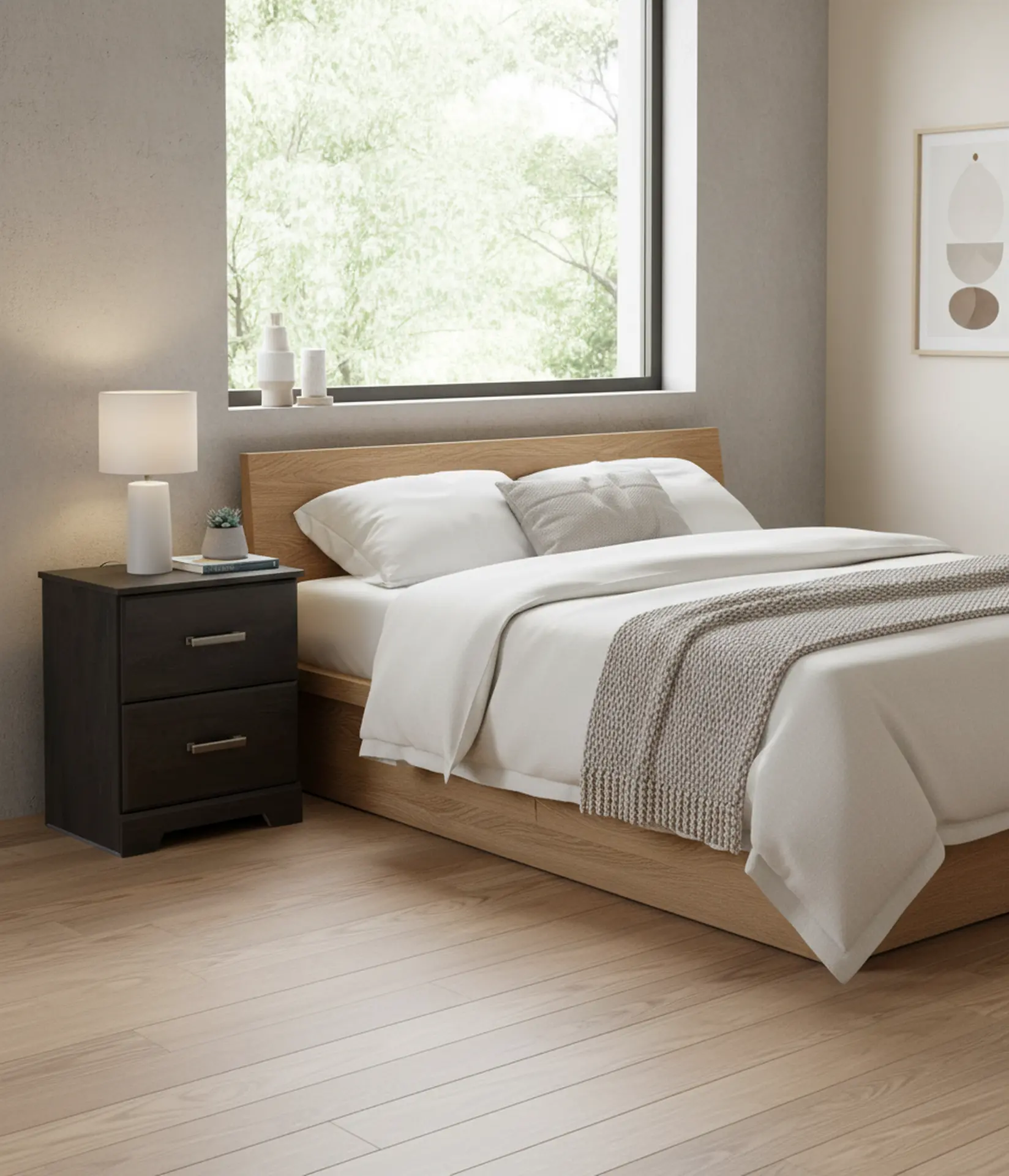 Blynn Black Nightstand-2