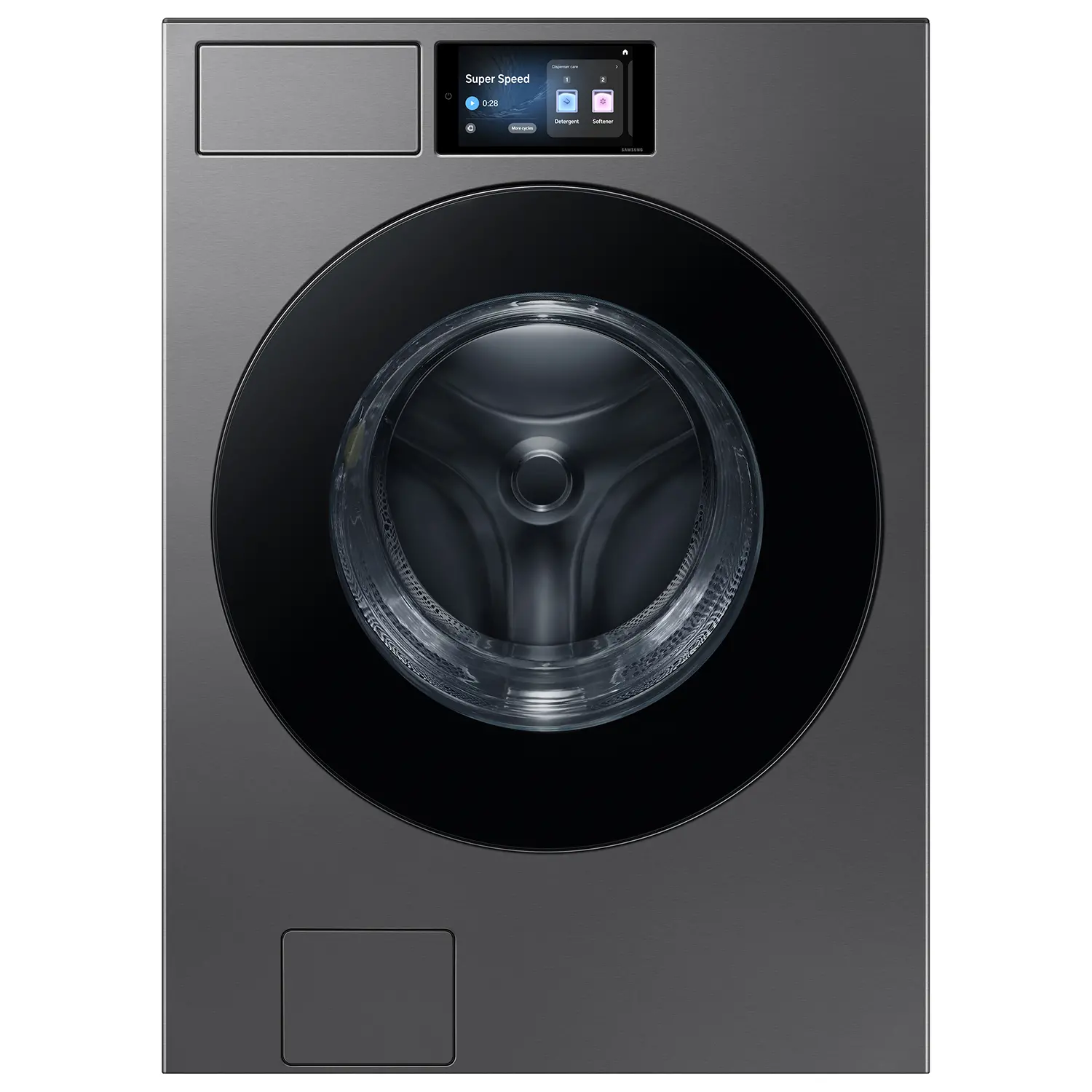 WF90F53ADS Samsung Bespoke 5.3 Cu Ft Front Load Washer - Dark Steel-1