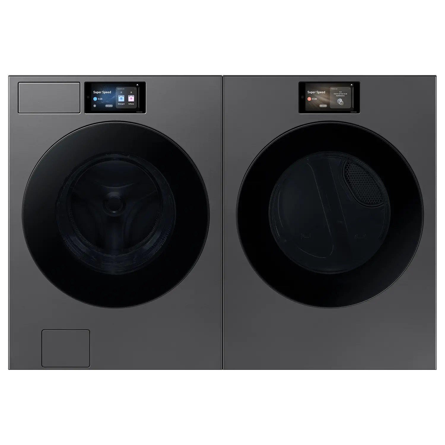 WF90F53ADS Samsung Bespoke 5.3 Cu Ft Front Load Washer - Dark Steel-14