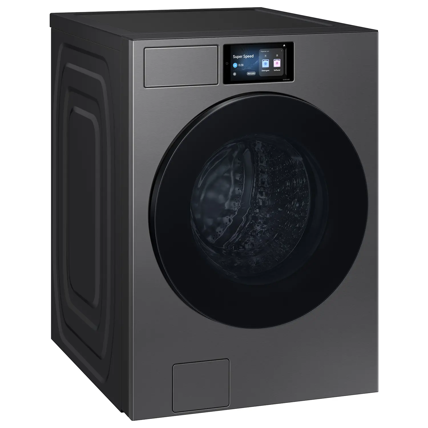 WF90F53ADS Samsung Bespoke 5.3 Cu Ft Front Load Washer - Dark Steel-9