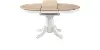 Highland Natural and White Round Dining Table