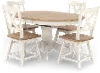 Highland Natural and White 5-Piece Dining Set