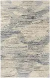 Stria 8 x 10 Blue Gray Wool Area Rug