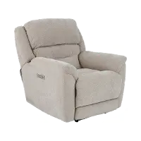 Knockout Stone Beige Power Recliner