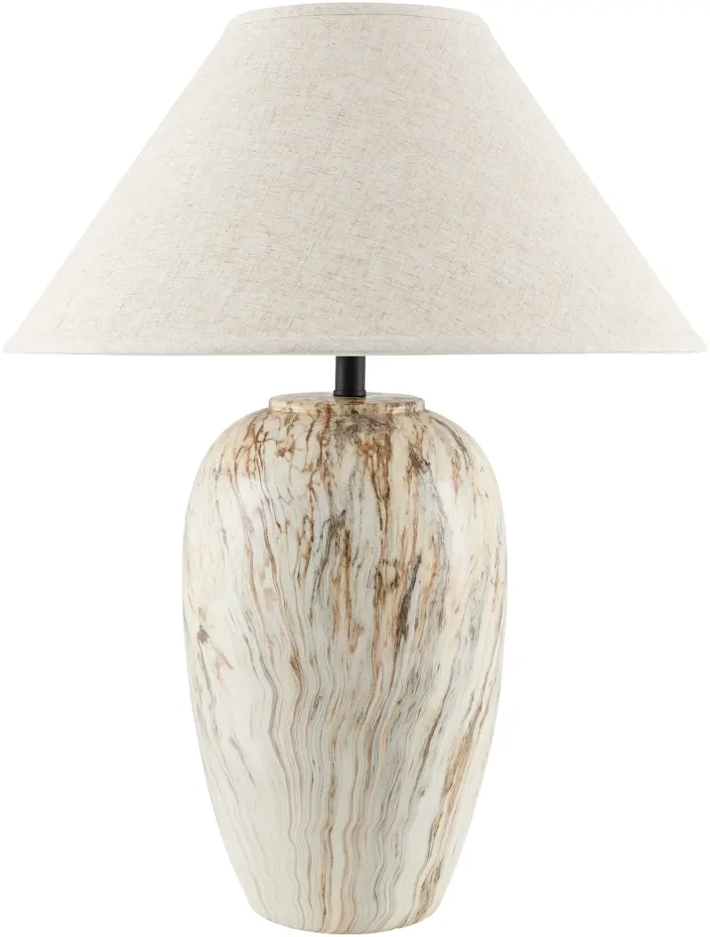 Sanza Brown Ceramic Table Lamp