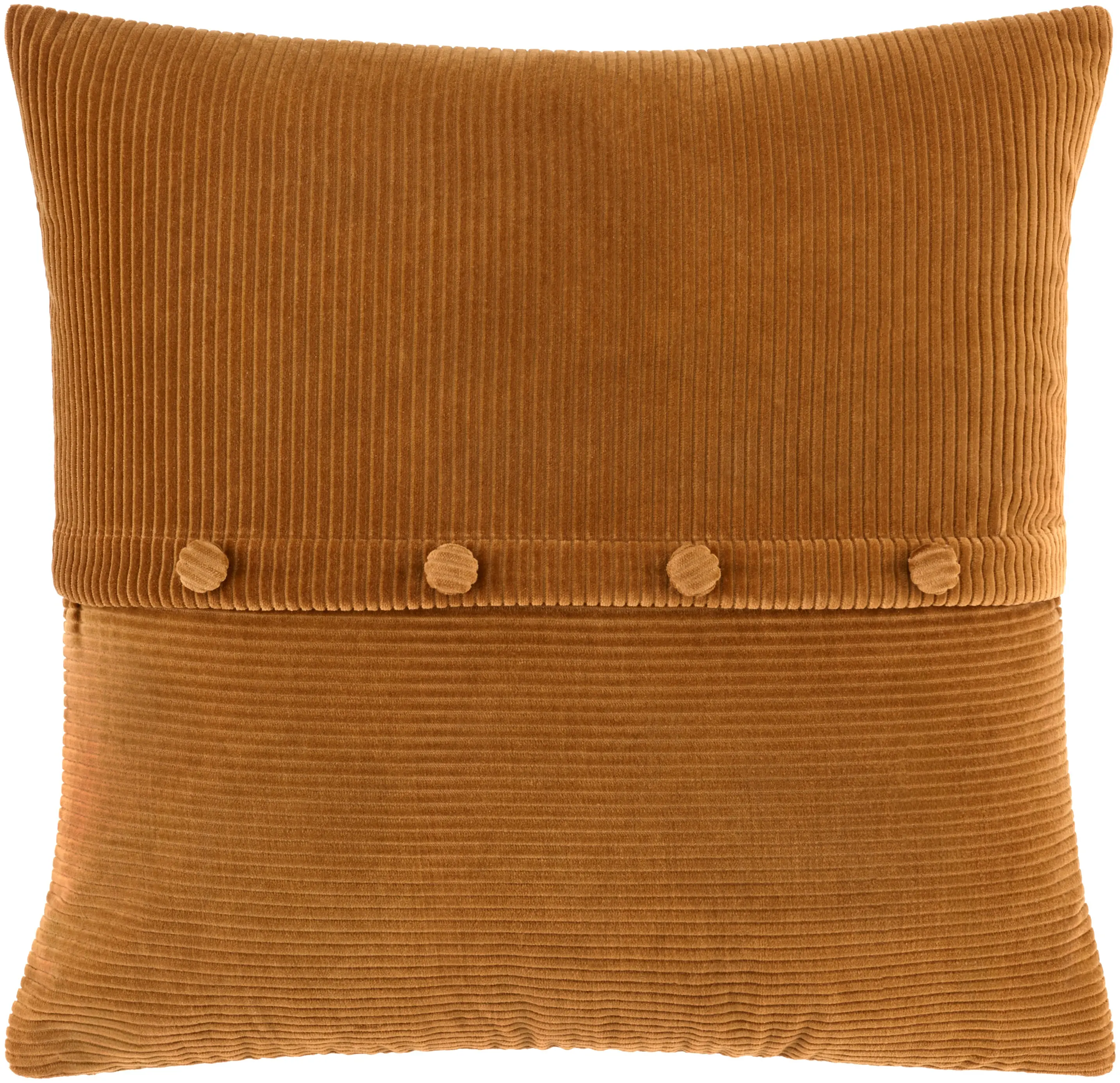 CDQ016-2020P Corduroy Orange Accent Pillow-1