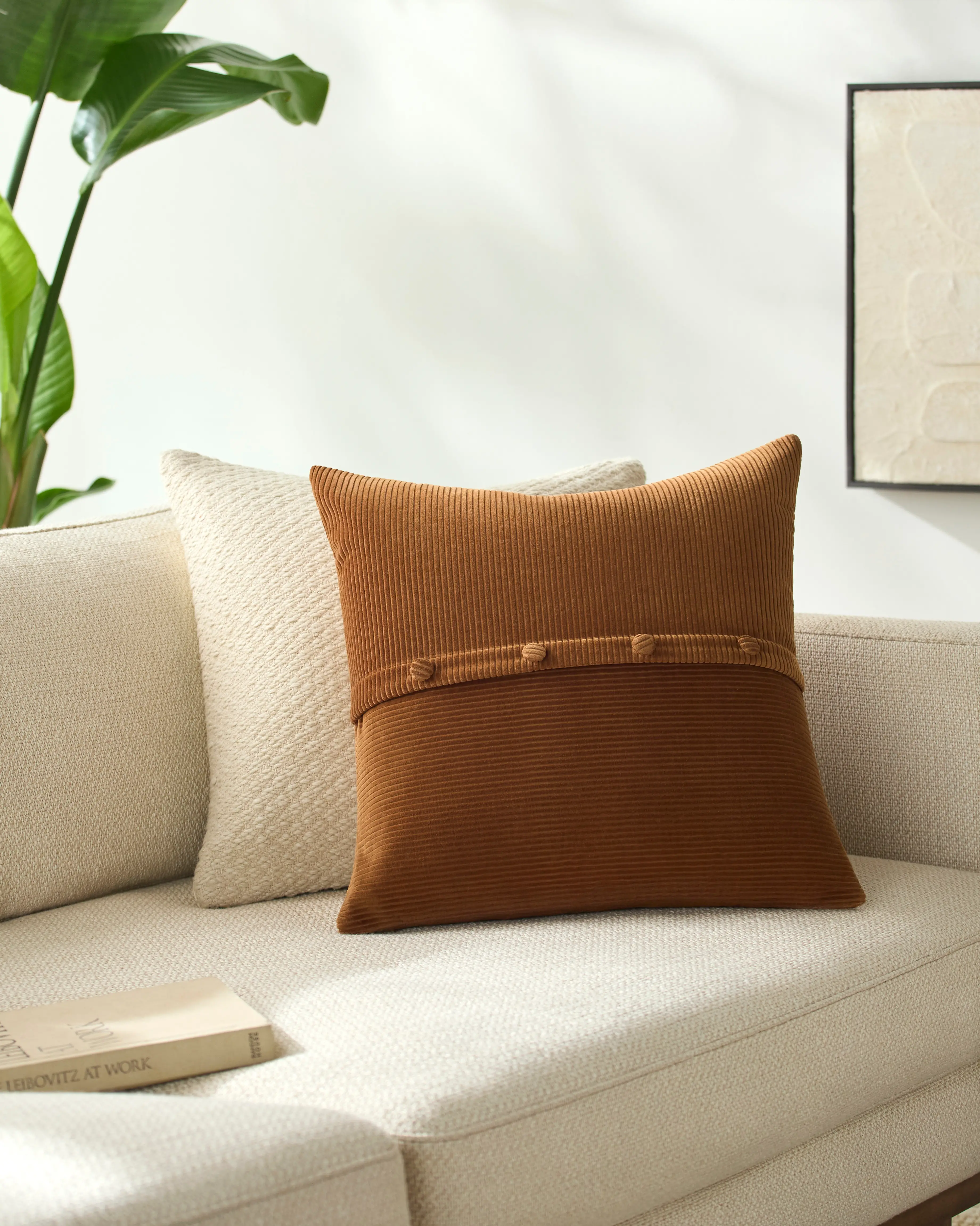CDQ016-2020P Corduroy Orange Accent Pillow-5