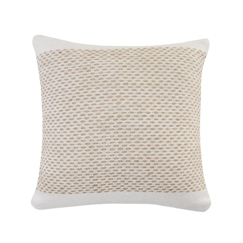 Natural Off White Farmhouse Throw Pillow