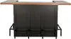 Uptown Cinder Black and Brown Home Bar