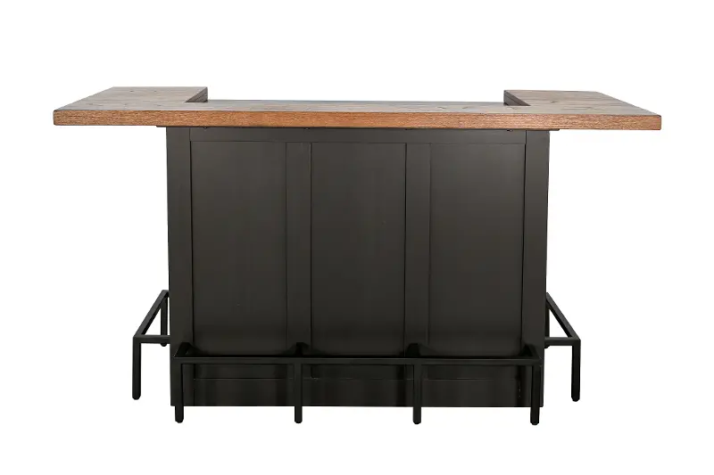 Uptown Cinder Black and Brown Home Bar