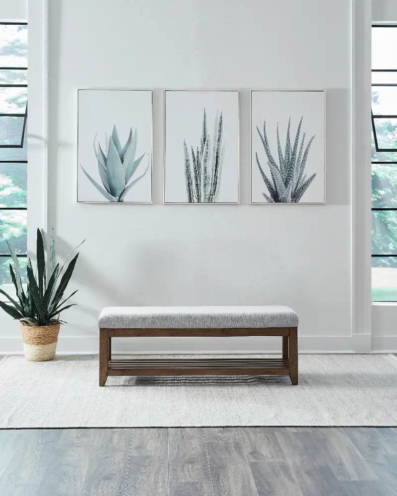 Shaker Lakes Dark Brown Dining Bench