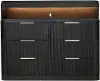 Genevieve Chocolate Brown Dresser Hutch