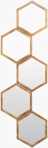 HNY001-1135 Honeycomb Bronze Accent Mirror