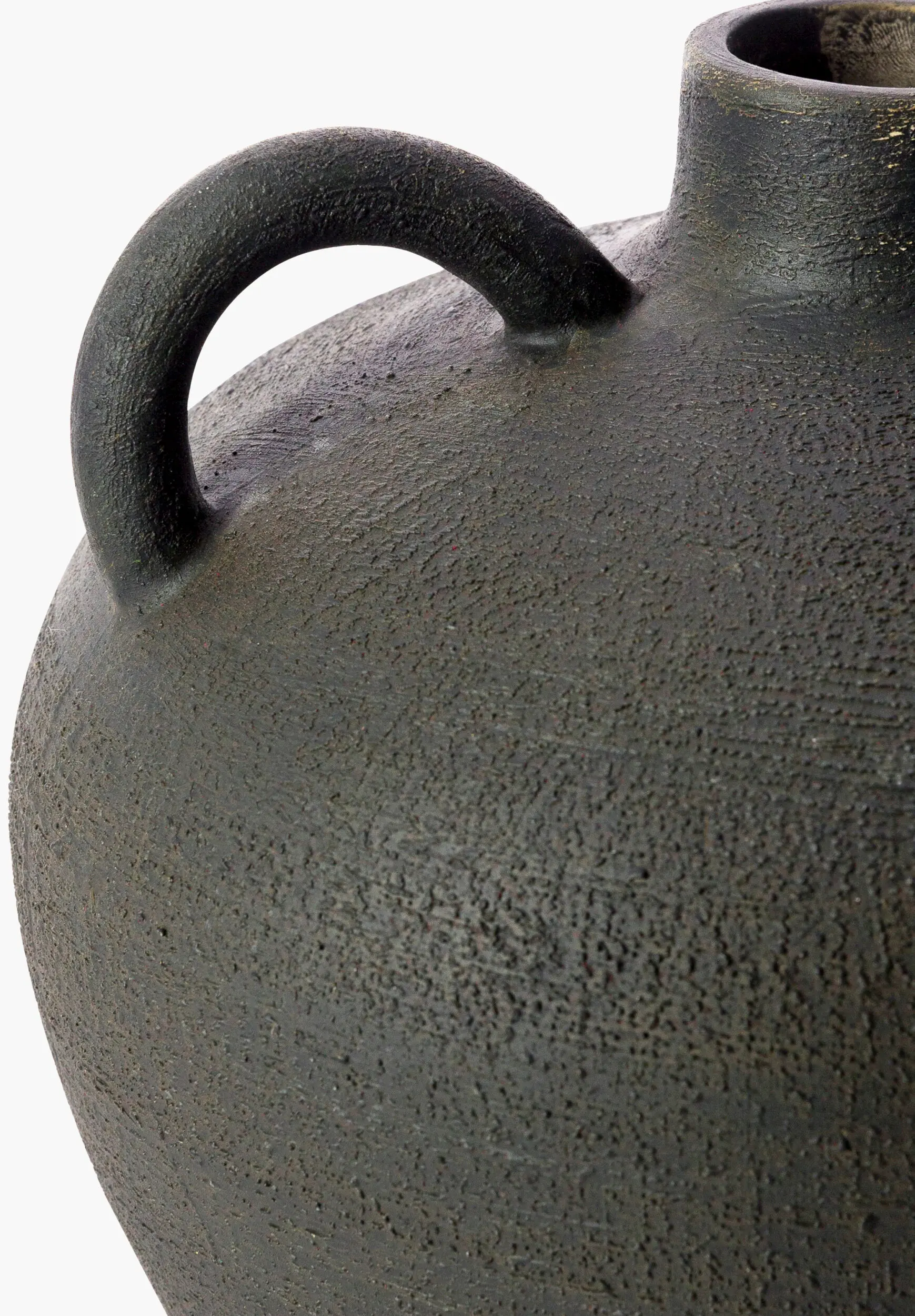 CCH003-SET Acanceh Black Ceramic Vase Set of 3-3