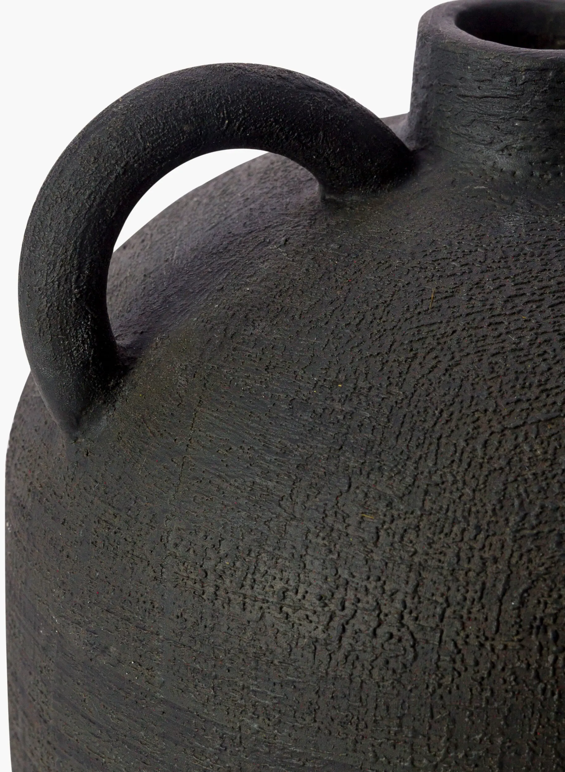 CCH003-SET Acanceh Black Ceramic Vase Set of 3-4