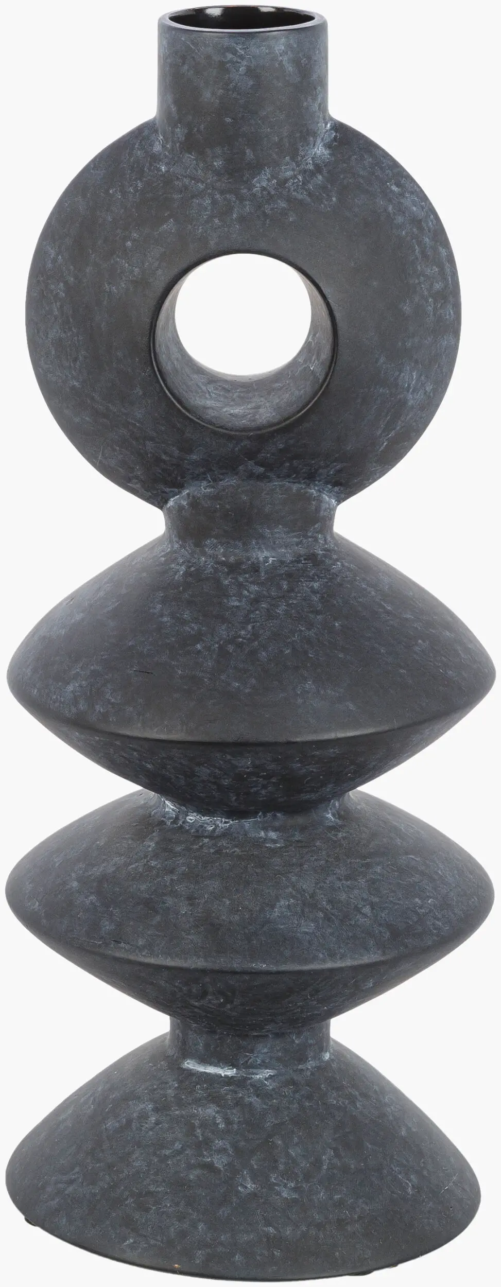 YAG-006 Yagya Black Ceramic Vase-1