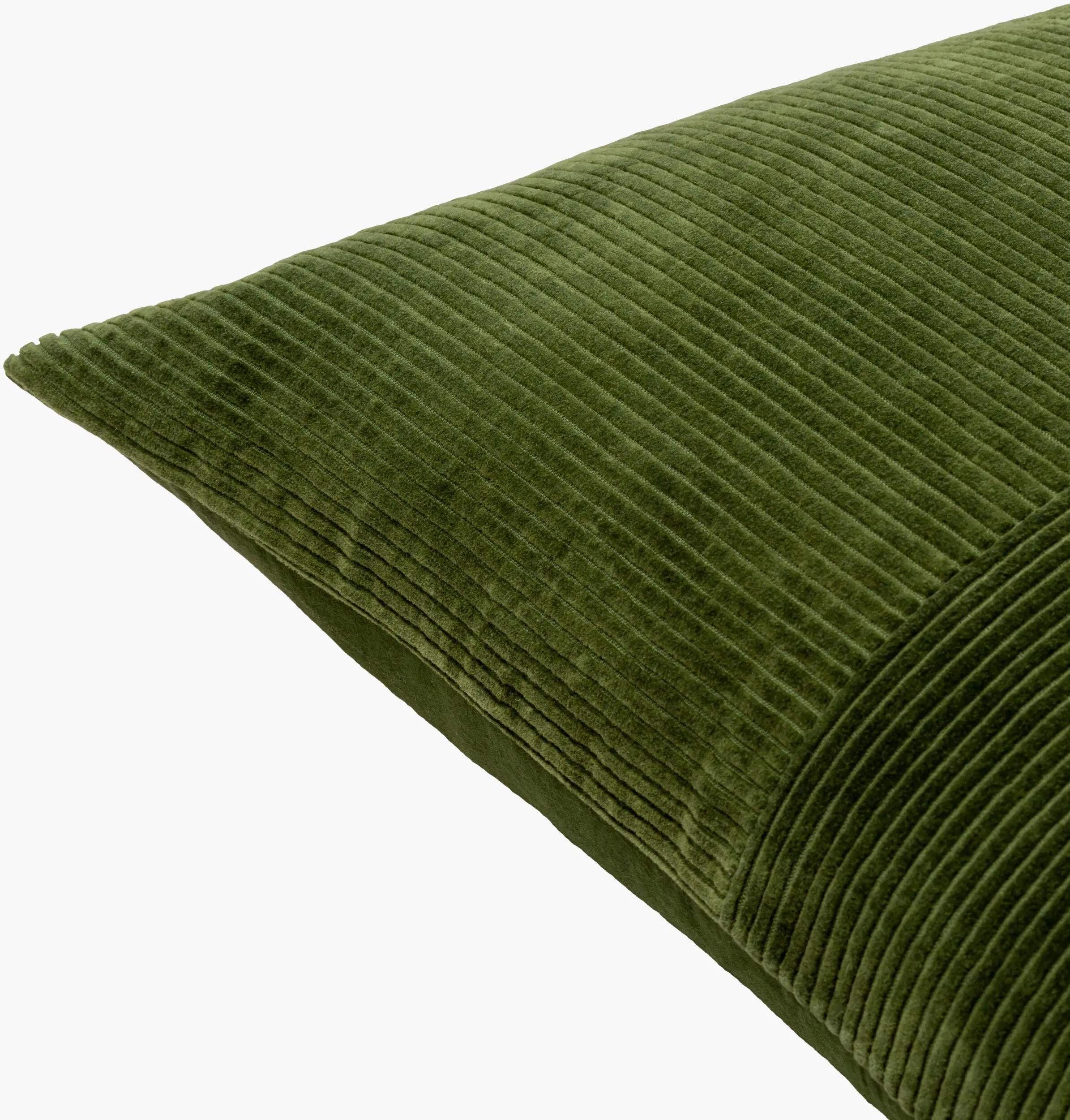 CDQ004-2222P Corduroy Quarters Olive Accent Pillow-3