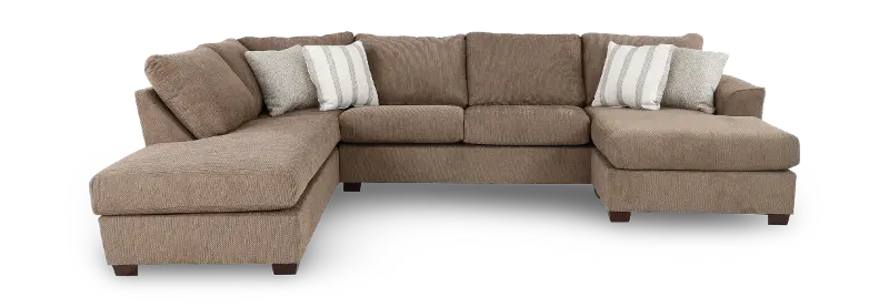 Paxton Light Brown 2 Piece Sectional