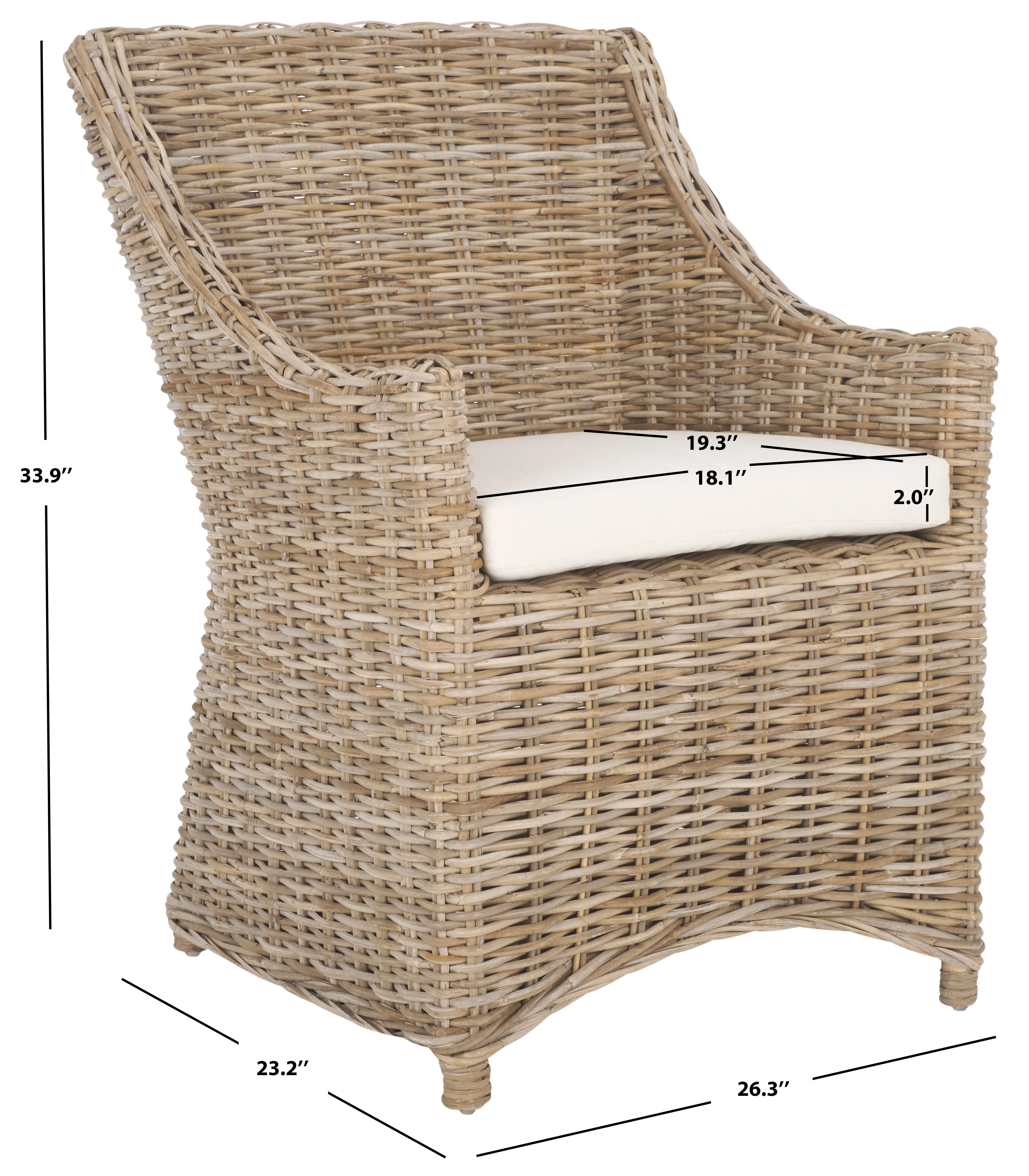 FOX6505A Ventura Rattan Armchair-8