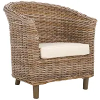 FOX6501C Omni Natural Woven Barrel Chair
