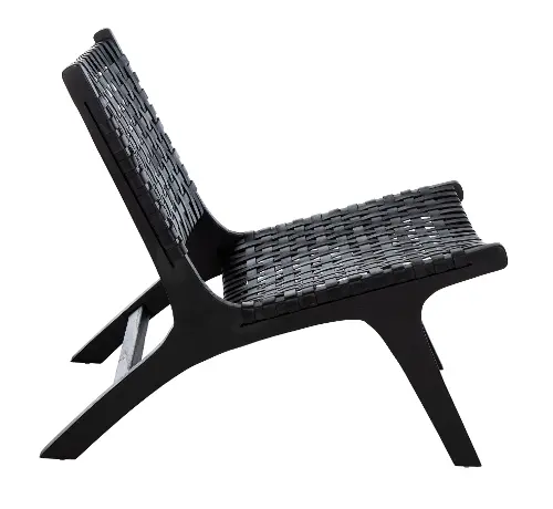 Luna Black Woven Accent Chair RC Willey