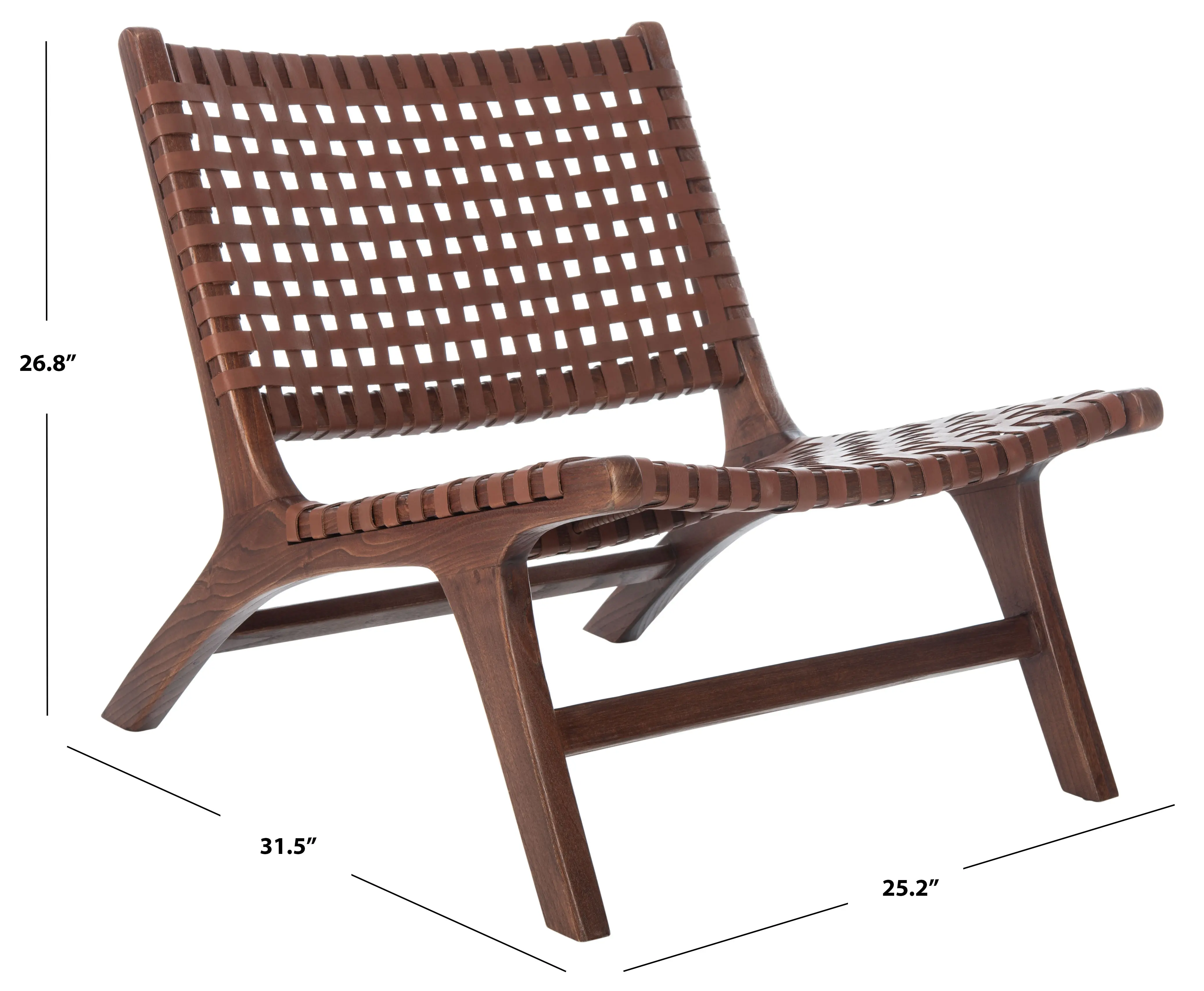 ACH1002B Luna Cognac Woven Accent Chair-10